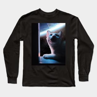 Cat by the window Long Sleeve T-Shirt